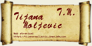 Tijana Moljević vizit kartica